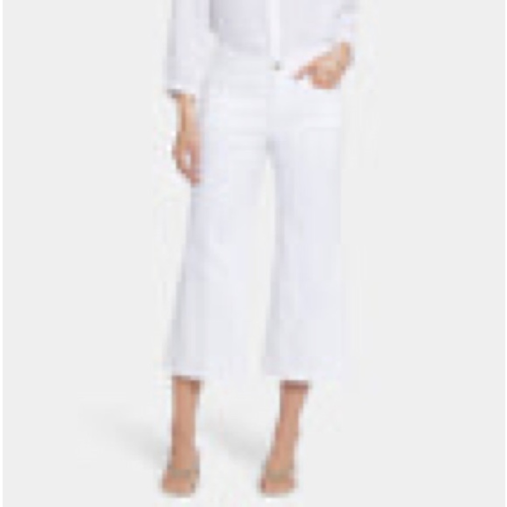NYDJ white Bridgitte wide leg pants